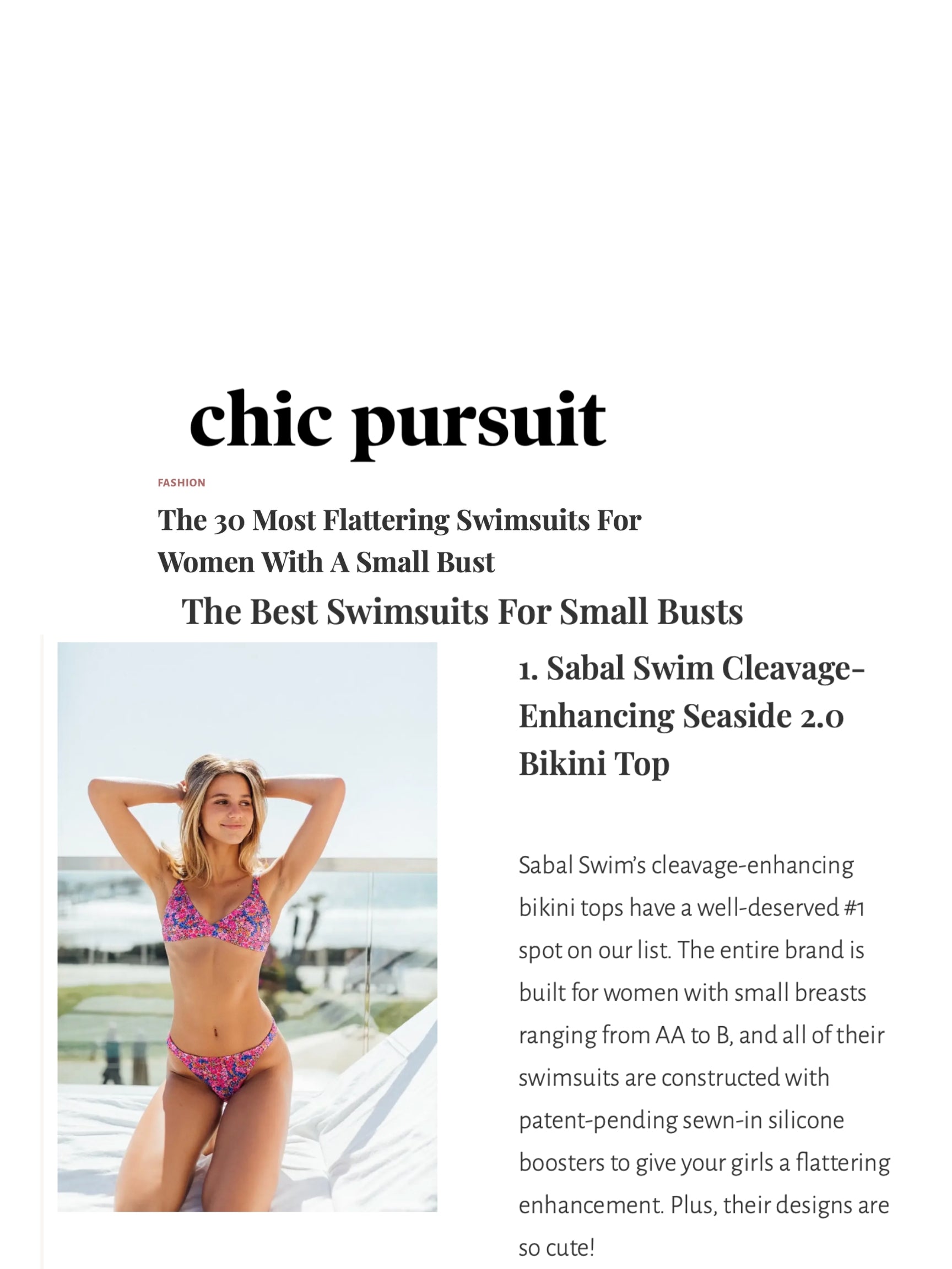 Swimsuits to enhance small bust sales
